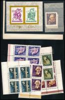 1959 Haydn és Schiller 2 db blokk + 8 db sor (14.400)