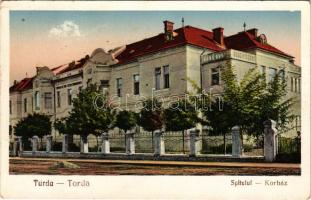 Torda, Turda; Spitalul / Vármegyei kórház. Füssy J. kiadása / hospital (EK)