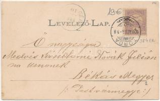 1900 Torda, Turda; Bánya-fürdő, Postahivatal, Fő tér, Harmath üzlete. Füssy és Sztupjár kiadása (eze...