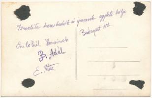 1931 Budapest, "Izraelita (zsidó) kereskedők egyleti bálja", étterem kerthelyisége vendége...