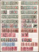 1903-1925 Portó és Hivatalos összeállítás nagyalakú berakólap mindkét oldalán