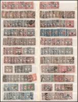 1903-1925 Portó és Hivatalos összeállítás nagyalakú berakólap mindkét oldalán