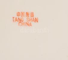 Kínai süteményes és kávés készlet, jelzett, teljes, kopással