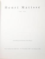 Henri Matisse (1869-1954). (Kiállítási katalógus.) Linz, 1995, Neue Galerie der Stadt Linz. Fekete-f...