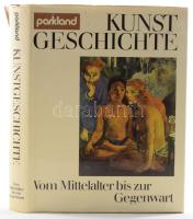 Gérard Du Ry van Beest Holle (szerk.): Kunstgeschichte. Vom Mittelalter bis zur Gegenwart. Stuttgart, 1975, Parkland. Gazdag képanyaggal illusztrálva. Német nyelven. Kiadói műbőr-kötés, sérült kiadói papír védőborítóban, ajándékozási bejegyzéssel.