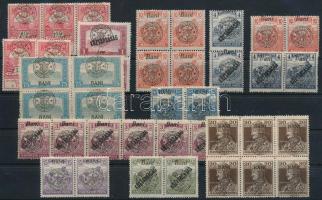 1919 Kolozsvár, Nagyvárad 13 klf összefüggés stecklapon, Bodor vizsgálójellel