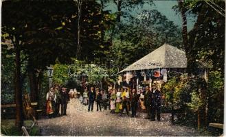 1913 Ruszanda-fürdő, Banja Rusanda (Melence, Melenci); Bazar des Georg Spaics / bazár, fürdő / bazaar, spa (fa)