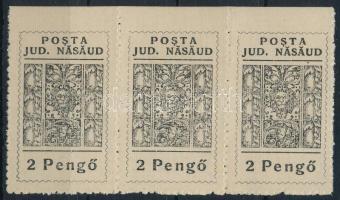 Naszód 1945 2P hármascsík Bodor vizsgálójellel