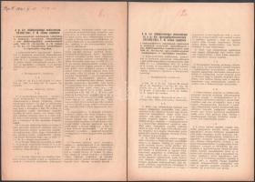 1941 Zsidótörvény végrehajtásának előmozdítása 2 db rendelet