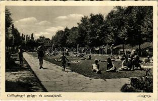 Budapest III. Csillaghegyi gyógy- és strandfürdő, alsógyep (EK)