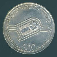 1982. 500Ft Ag "Labdarúgó VB" T:BU bőrtokban
