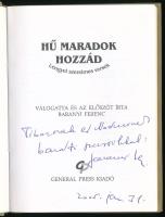 Hű maradok hozzád. Lengyel szerelmes versek. Vál., és az előszót írta: Baranyi Ferenc. A szerkesztő,...