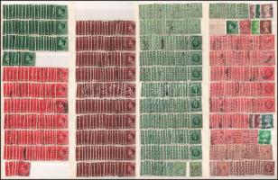 Nagy-Britannia 3.870 db bélyeg sok többletpéldánnyal, 7 berakólapon