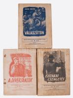Belügyminisztérium Kiskönyvtára 3 kötete (3.,6.,8.):  Bozsik Valéria: Válaszúton, Várkonyi Endre: Éjszakai csengetés, Laskai Miklós: A diverzánsok. Bp., 1961, Belügyminisztérium. Kiadói papírkötések, kissé foltos borítókkal.