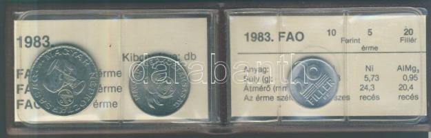 1983. 20f + 5Ft + 10Ft "FAO" T:BU Eredeti tokban, tanúsítvánnyal!