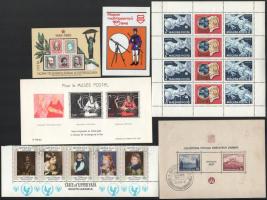 Vegyes tétel, benne 18 kisív, 50 blokk, 35 összefüggés + 10 emléklap