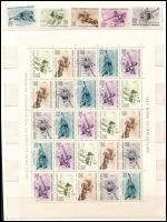 1924-1960 Kis olimpia motívum tétel, benne 5 sor + egy teljes ív, A/4-es berakólap mindkét oldalán