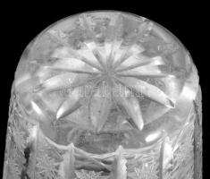 Ólomkristály váza. Jelzés nélkül, m: 21,5 cm