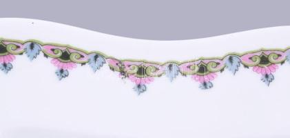 Antik kínáló, kopással, 21x21 cm