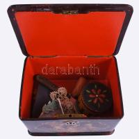 Kis bolha tétel, festett díszdobozban, 13x17 cm