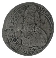 Német Államok / Szilézia 1694H-T 15kr Ag "I. Lipót" (5,72g) T:VF,F patina, enyhén hajlott lemez German States / Silesia 1694H-T 15 Kreuzer Ag "Leopold I" (5,72g) C:VF,F patina, slightly bent coin Krause KM#14