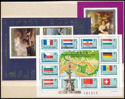 1976-1977 Kis tétel, 8 db borítékban, benne blokk, emlékív összefüggések, több példányok (~19.250)