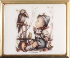 Gyógyszertartó dobozka, Hummel fedéllel, 6x7,5 cm