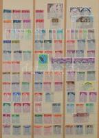 Franciaország 1.700 db bélyeg 10 lapos, nagyalakú berakóban