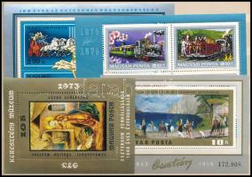 1972-1984 Kis tétel, 14 db borítékban, benne blokk, emlékív összefüggések, több példányok (~20.300)