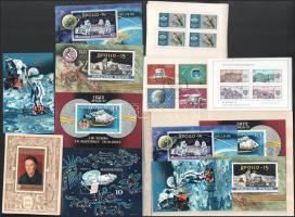 1961-1972 Kis tétel, 9 db borítékban, benne blokk, emlékív összefüggések, több példányok (~19.400)