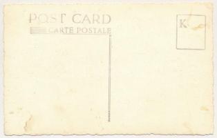 Beszterce, Bistritz, Bistrita; Besztercze-Óradna buszjárat, magyar zászló / autobus trip between Bis...