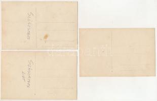 Szászsebes, Mühlbach, Sebesul Sasesc, Sebes; - 5 db régi fotó képeslap / 5 pre-1945 photo postcards
