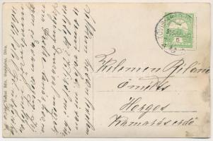 1915 Kisbarcsa, Barcea Mica (Nagybarcsa, Barcea Mare); Barcsay kastély belső. Vadnai Béla felvétele ...