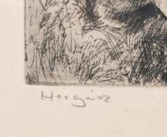 Aszódi Weil Erzsébet (1901-1976): Hangverseny a Rákóczi várban (Sárospatak). Rézkarc, papír, jelzett...