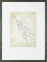 K. Bereczky Ildikó: Allegória. Színezett rézkarc. Jelzett, sorszámozott. 4/50. 25x17 cm Üvegezett ke...