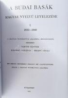 A budai basák magyar nyelvű levelezése I. 1553-1589. Szerk.: Takáts Sándor, Eckhart Ferenc, Szekfű Gyula. Bp., 2011, Históriaantik, 4+VI+2+546+4 p. Reprint kiadás! Kiadói kartonált papírkötés.