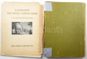 2 db kiállítási katalógus: Catalogue des objets d'art et de haute curiosité composant la magnifique collection de Monsieur Johannes Paul a Hambourg. Cologne, 1882, Wilh. Hassel. Fekete-fehér képekkel illusztrálva. Francia nyelven. Kiadói egészvászon-kötés, sérült, ragasztott gerinccel, kijáró elülső szennylappal. + Sammlung Architekt Ludwig Behr. Villa Buchensee bei Tutzing. Gemälde alter Meister. Skulpturen. Bronzen. Wand- und Orientteppiche. Möbel. Einrichtungsgegenstände. München, 1933, Hugo Helbing. Fekete-fehér képekkel illusztrálva. Német nyelven. Kiadói papírkötés, sérült, különvált elülső borítóval.
