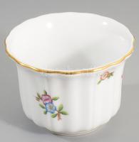 Herendi eton mintás kaspó, jelzett, hibátlan, d: 11 cm, m: 8 cm