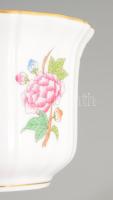 Herendi eton mintás kaspó, jelzett, hibátlan, d: 11 cm, m: 8 cm