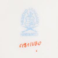 Herendi Viktória mintás bonbonier, márkázott, jelzett, hibátlan, d: 11,5 cm, m: 10 cm