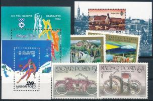 1973-1987 Kis tétel, 5 db borítékban, benne blokk, emlékív, sorok, összefüggések, több példányok (~16.500)