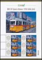 2025 BKV UV típusú villamos 1956 különjárat megszemélyesített hatos kisív dísztokban