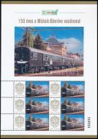 2025 150 éves a Miskolc-Bánréve vasútvonal megszemélyesített hatos kisív dísztokban