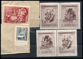 1951-1956 Kis tétel 11 db borítékban, benne sorok, összefüggések