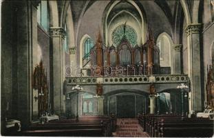 Budapest XIII. Sarutlan kármeliták temploma, orgona részlet, belső. Huba utca 12. (EK)