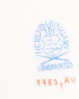 Herendi Apponyi zöld mintás 3 darab hamuzó. Jelzett, hibátlan, h: 9-13,5 cm