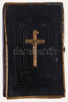Régi biblia réz szerelékkel, 19x12 cm