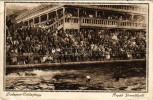 Budapest III. Csillaghegy, Árpád strandfürdő, fürdőzők (EB)