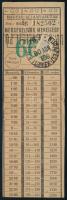 1959 Magyar Államvasutak mérsékelt árú menetjegy, biztosítási bélyeggel ellátva