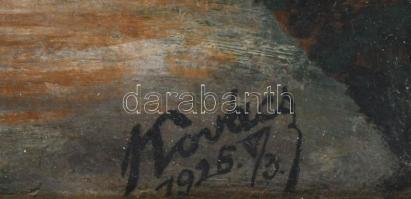 Kovács jelzéssel: Várrom. Olaj, vászon, fa keretben 35x45 cm